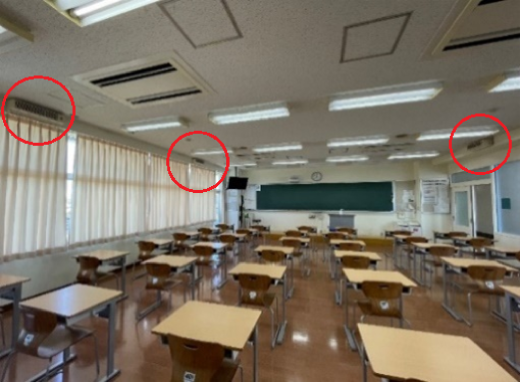 設置した教室の様子